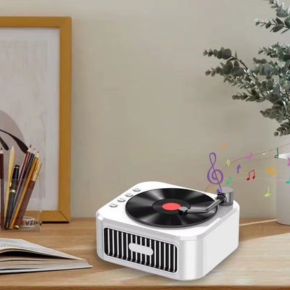 Speaker Record Player Portable Noise Retro Turntable Speaker Sleep Aid Speaker Bluetooths Speaker Alarm Clock Mini Record Player